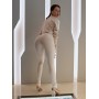 Брюки Bona Fashion: Suede Trousers "Ivory"