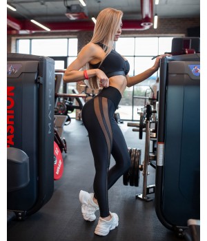 Леггинсы Bona Fide: Stripcut Leggings "Black"