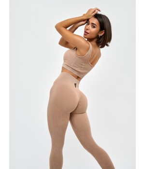 Лосины Marble Leggings "Beige"
