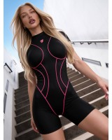 Комбинезон Bona Fide: Extra Sexy Back "Black & Pink"