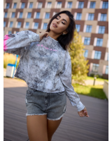 Укороченный рашгард Bona Fide: Oversize Crop Longsleeve "Sexy Club"